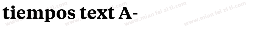 tiempos text A字体转换